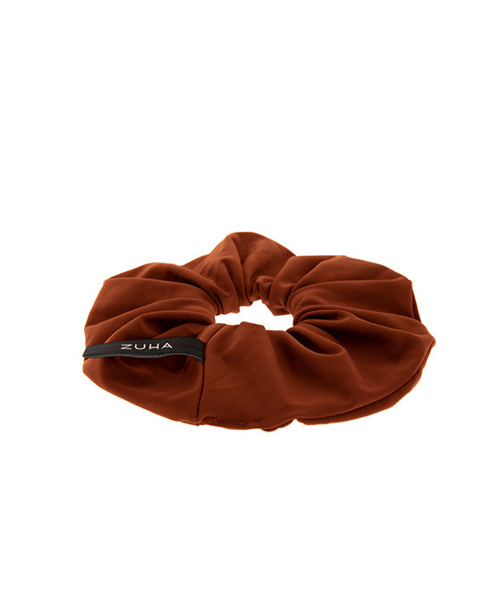 SCRUNCHIE RUST BROWN